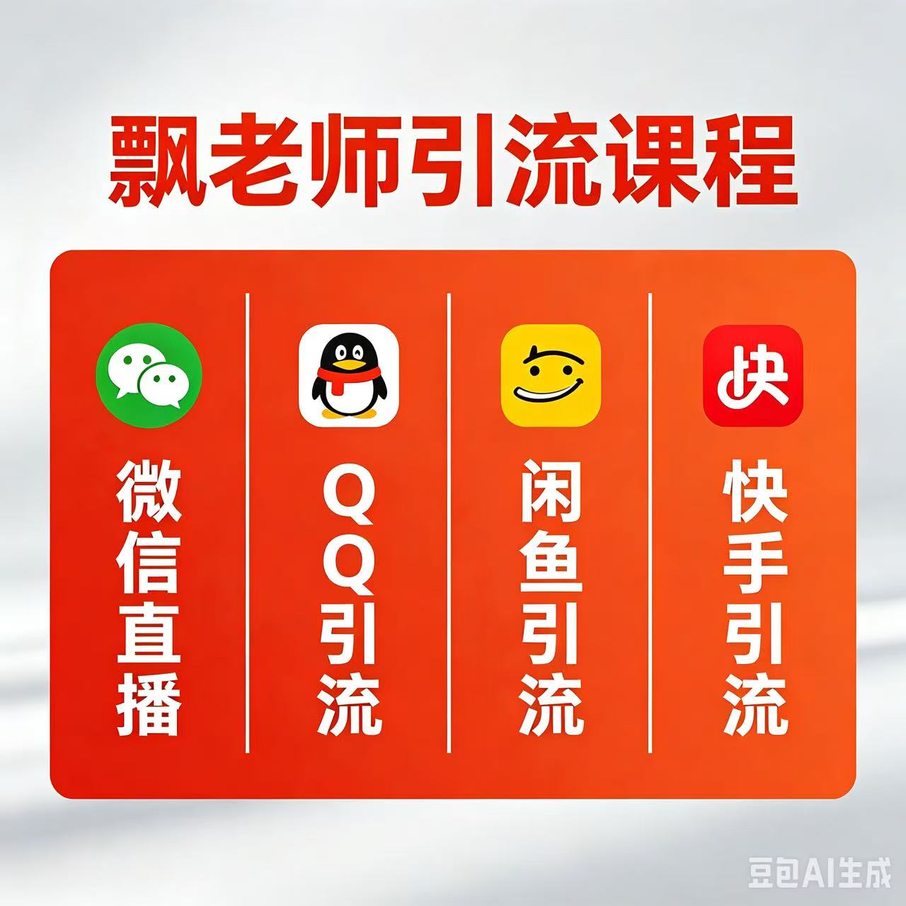 全平台引流课程  飘老师  日入100+粉-八方网创