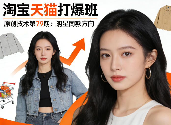 《淘宝天猫打爆班》原创技术第79期：明星同款方向-八方网创