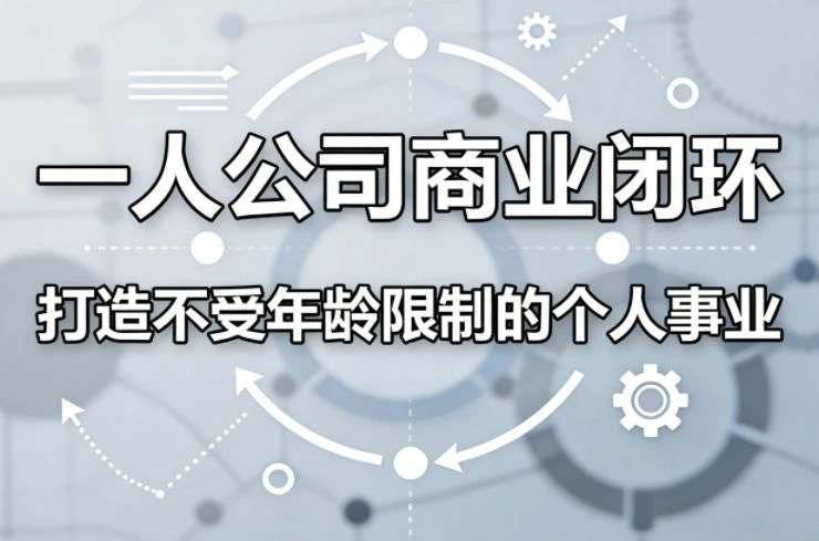 【精】一人公司商业闭环,打造一份不受年龄限制的个人事业-八方网创