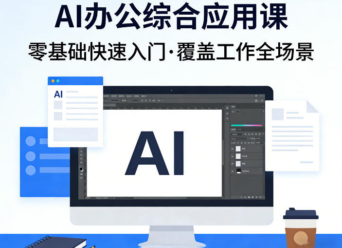AI办公综合应用课，零基础快速入门，覆盖了工作中各种应用场景-八方网创