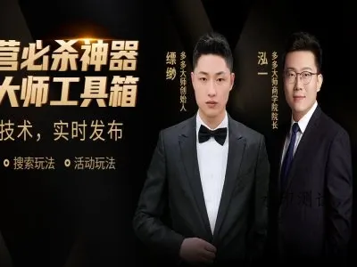 【精】多多大师-泓一弟子班实操课程-掌握实操-拼多多教程2026.4.22-八方网创