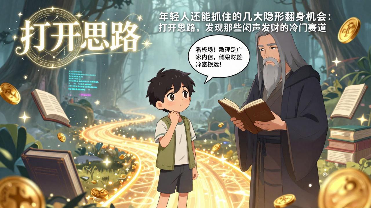 付费文1+2：年轻人还能抓住的几大隐形翻身机会：打开思路，发现那些闷声发财的冷门赛道-八方网创