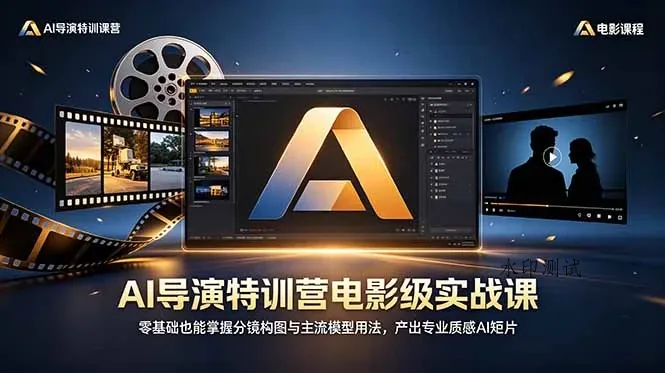【精】AI导演特训营电影级实战课,零基础也能掌握分镜构图与主流模型用法,产出专业质感AI短片-八方网创