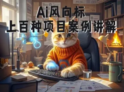 【精】Ai风向标-附100种项目案例玩法-0基础小白到大神ai视频商业应用教学（26年4月更新）-八方网创