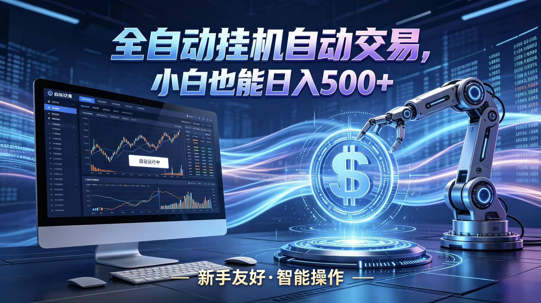 全新智能化交易助手，傻瓜式操作，小白也能快速上手，轻松实现日入500+-八方网创