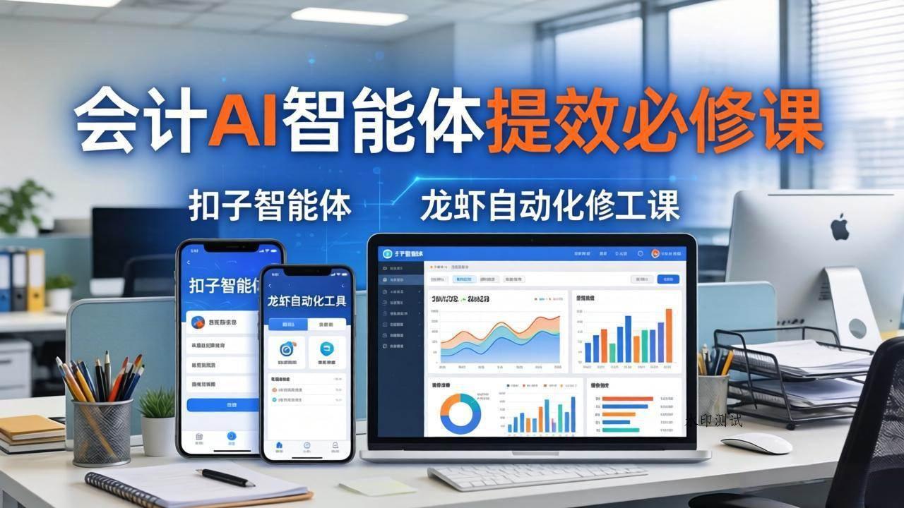 （18151期）财务会计AI智能体提效必修课：扣子智能体+龙虾自动化+报表分析，一站式提升财务工作效率-八方网创