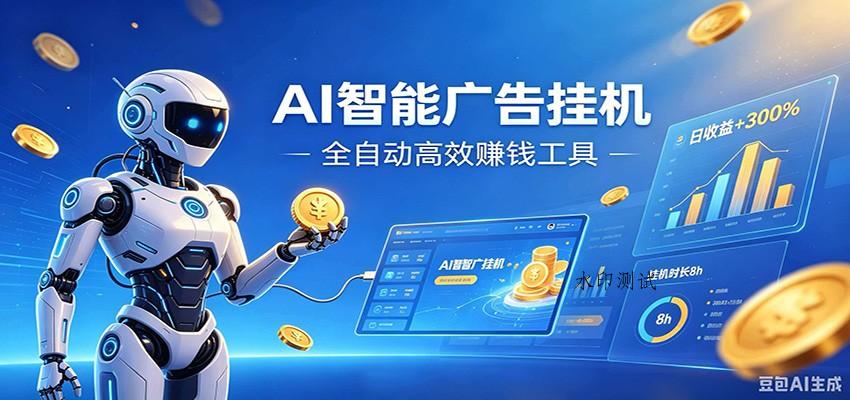AI智能广告挂机，小白轻松上手，在家自动赚收益-八方网创