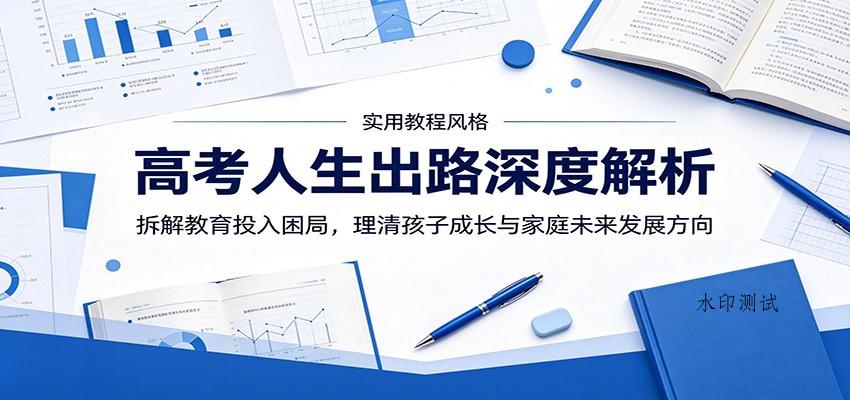 高考人生出路深度解析:拆解教育投入困局,理清孩子成长与家庭未来发展方向-八方网创