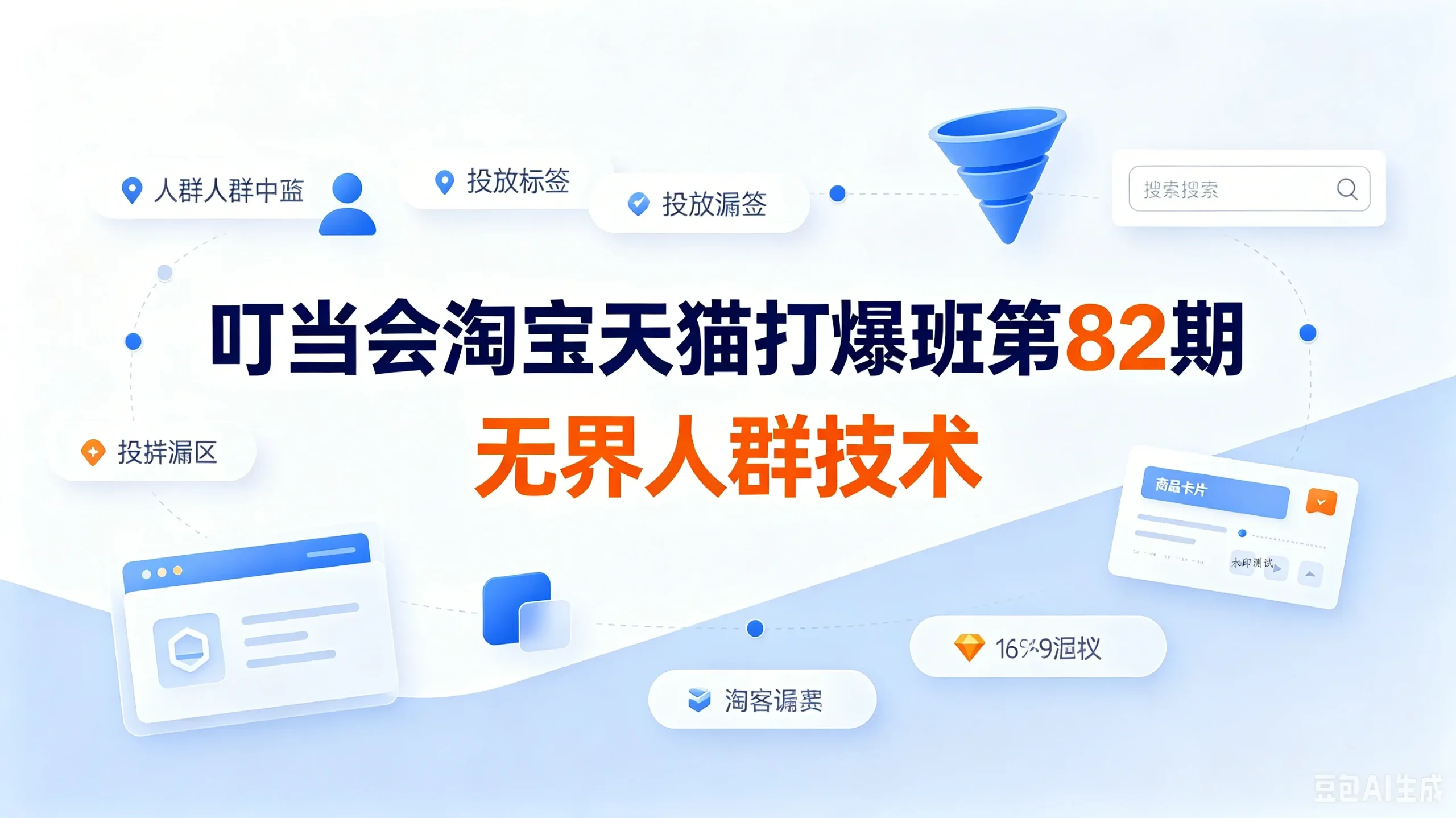 【精】叮当会淘宝天猫打爆班第82期:《无界人群技术》吃透无界人群全套原创打法-八方网创