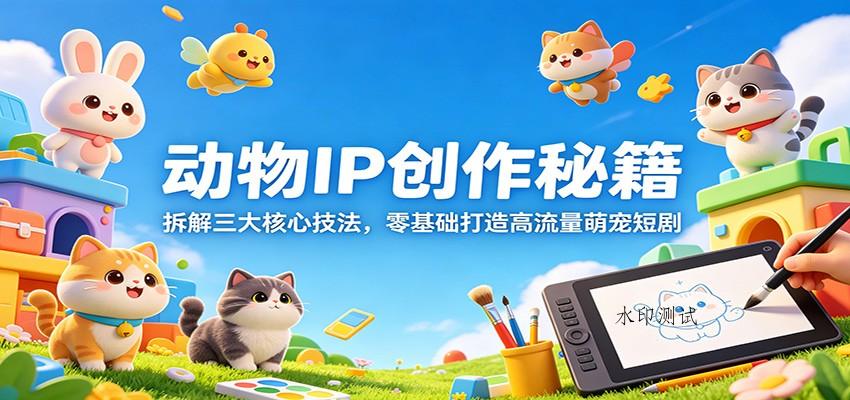动物IP创作秘籍：拆解三大核心技法，零基础打造高流量萌宠短剧-八方网创