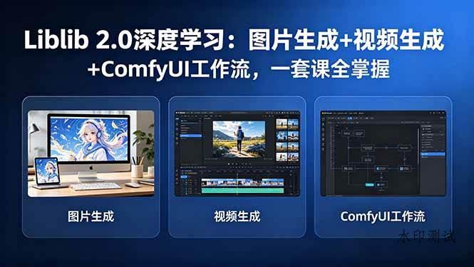 (18349期)Liblib 2.0深度学习:图片生成+视频生成+ComfyUI工作流,一套课全掌握-八方网创