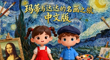 儿童艺术启蒙动画《玛蒂与达达的名画之旅》中文版-八方网创