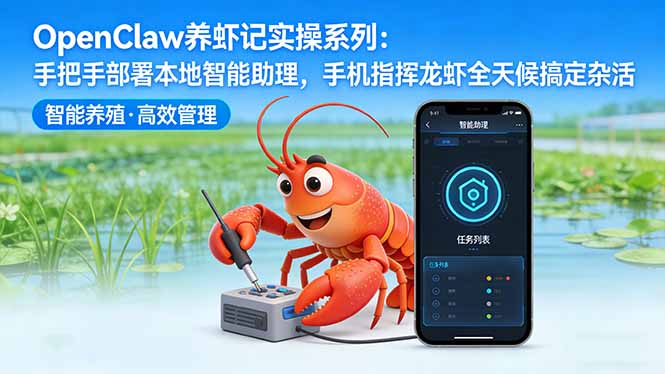 OpenClaw养虾记实操系列-更新：手把手部署本地智能助理，手机指挥龙虾全天候搞定杂活-八方网创