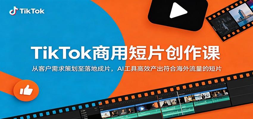 TikTok商用短片创作课:从客户需求策划至落地成片,AI工具高效产出符合海外流量的短片 TikTok商用短片创作课:从客户需求策划至落地成片,AI工具高效产出符合海外流量的短片