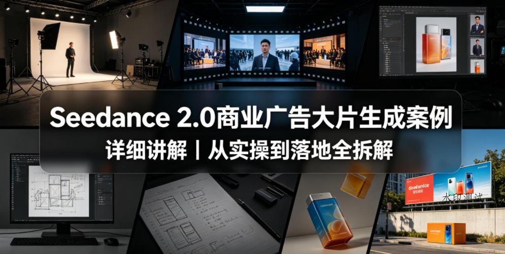 Seedance 2.0商业广告大片生成案例详细讲解｜从实操到落地全拆解-八方网创