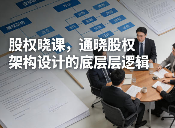 股权晓课，通晓股权架构设计的底层逻辑-八方网创