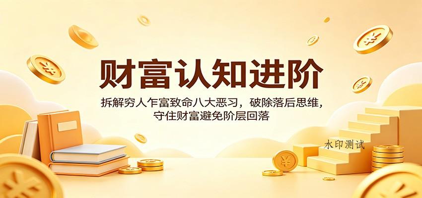 财富认知进阶:拆解穷人乍富致命八大恶习,破除落后思维,守住财富避免阶层回落-八方网创
