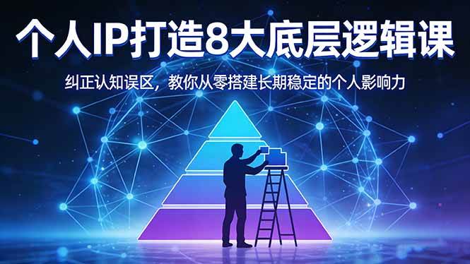 （17811期）付费文章：个人IP打造8大底层逻辑课：纠正认知误区，教你从零搭建长期稳定的个人影响力-八方网创