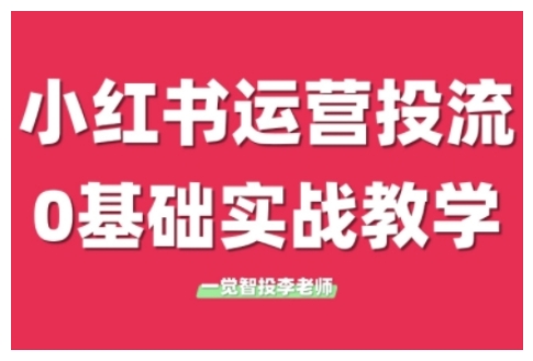 小红书运营投流，小红书广告投放从0到1的实战课，学完即可开始投放(更新26年)-八方网创