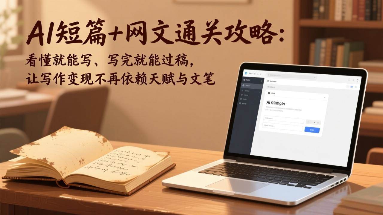 (17515期)AI短篇+网文通关攻略:看懂就能写、写完就能过稿,让写作变现不再依赖天赋与文笔-八方网创