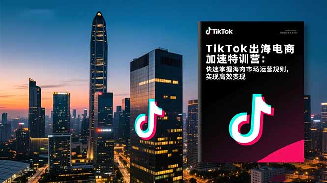 TikTok出海电商加速特训营-更新：快速掌握海外市场运营规则，实现高效变现-八方网创