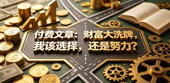 付费文章：财富大洗牌，我该选择，还是努力？-八方网创