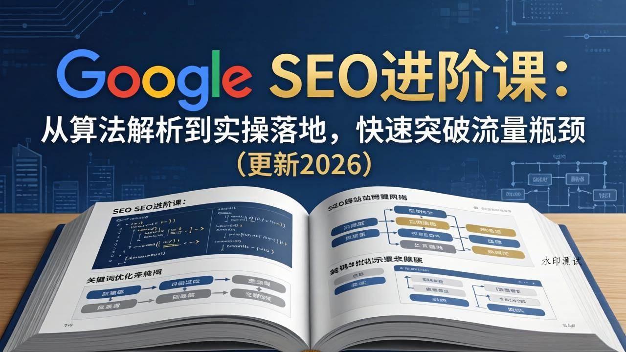 (18048期)Google SEO进阶课:从算法解析到实操落地,快速突破流量瓶颈(更新2026)-八方网创