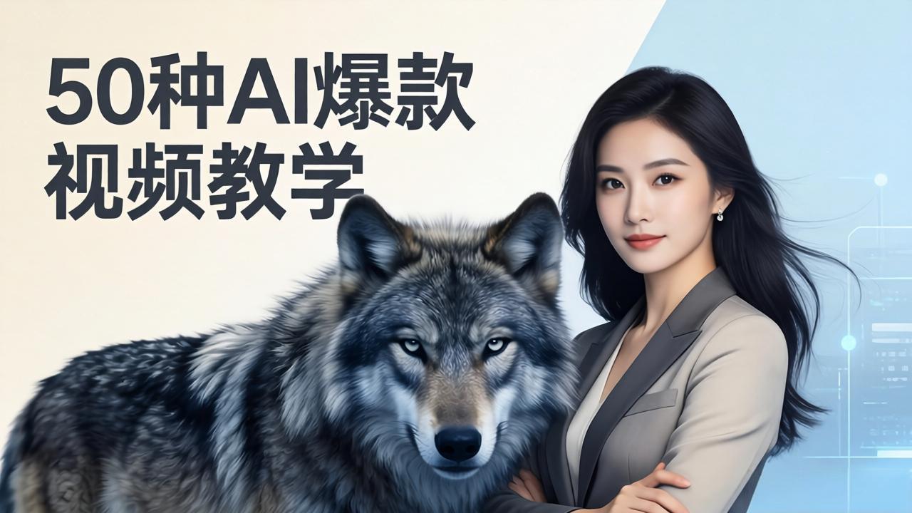 50种AI爆款视频教学：影视级古诗词+治愈萌宠+山海经蛟龙，高阶宝典商业落地-八方网创
