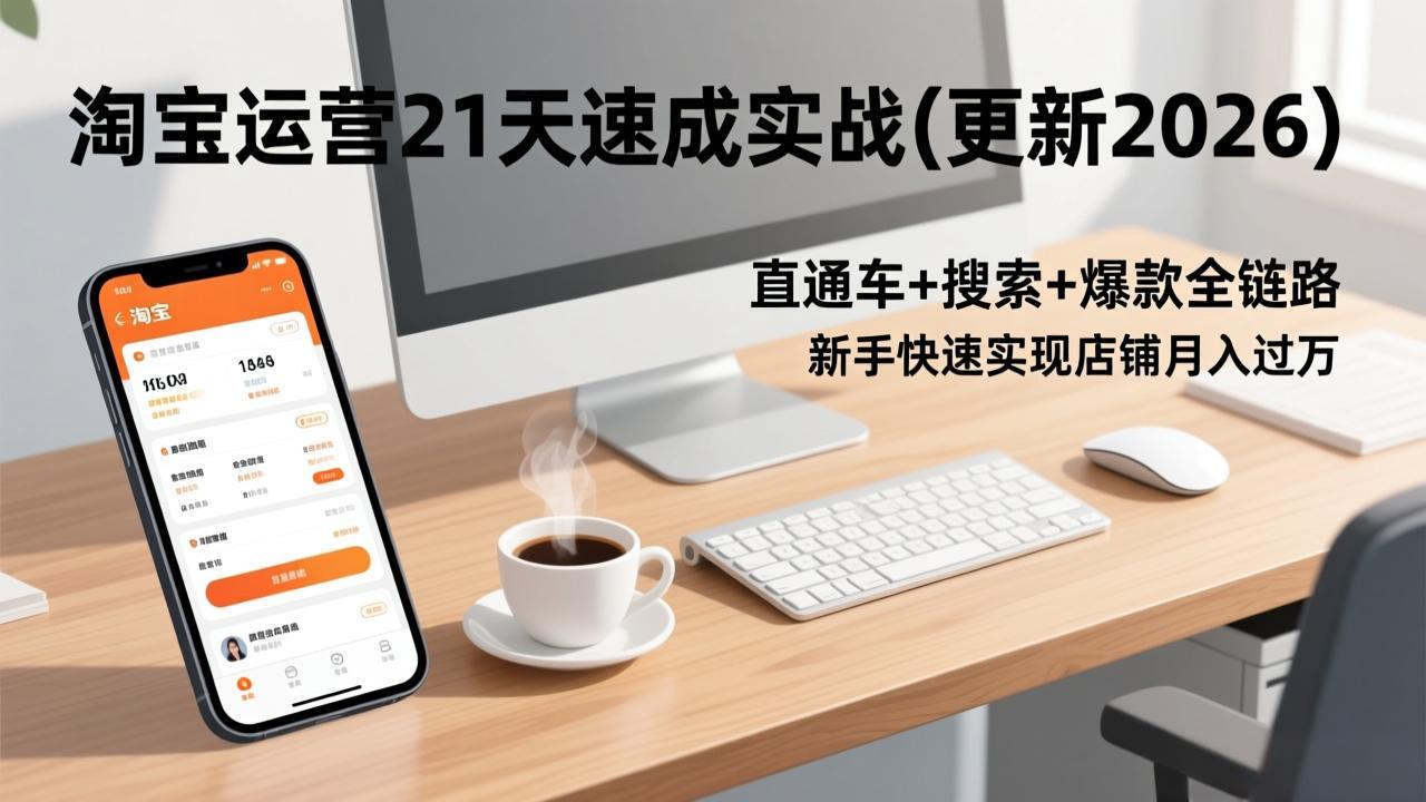 淘宝运营21天速成实战(更新3月-八方网创