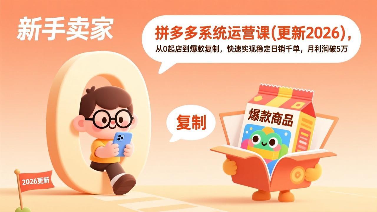 拼多多系统运营课(更新3月-八方网创