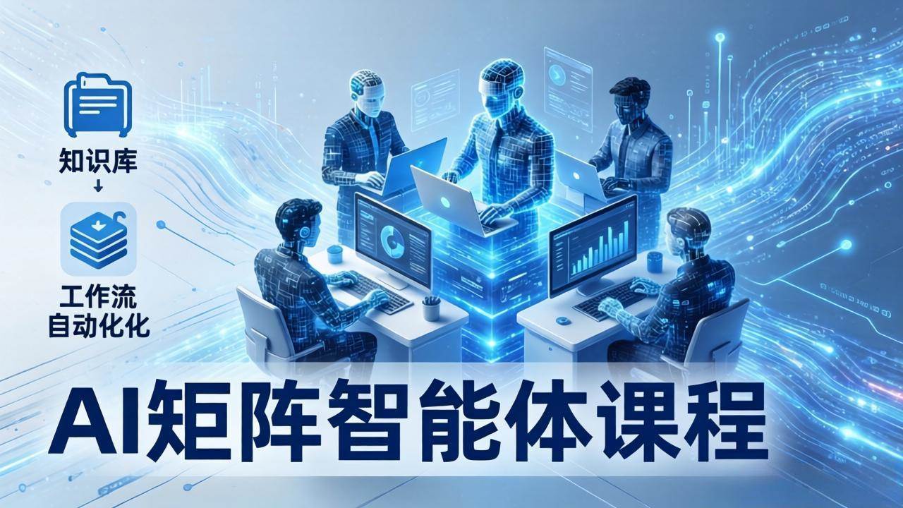 （17759期）AI矩阵智能体实战：100个数字员工批量生产内容，文本知识库+工作流自动化全搞定-八方网创