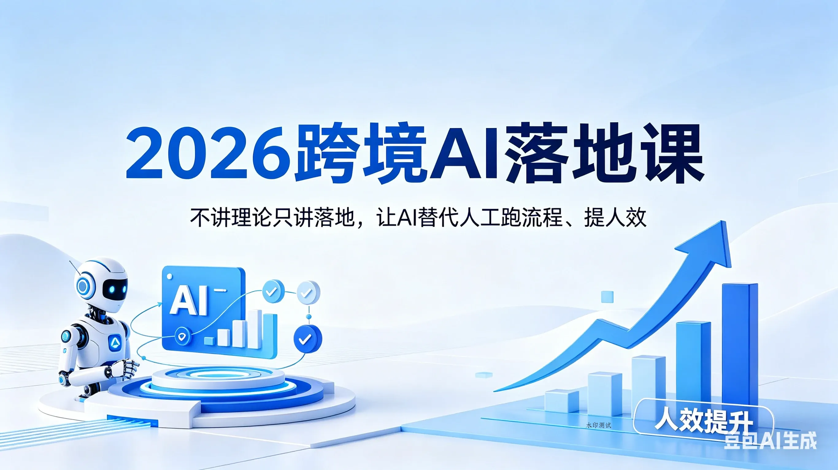 【精】2026跨境AI落地课,不讲理论只讲落地,让AI替代人工跑流程、提人效 【精】2026跨境AI落地课,不讲理论只讲落地,让AI替代人工跑流程、提人效