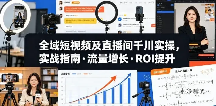 【精】老赵·全域短视频及直播间千川实操,实战指南·流量增长·ROI提升(26年6月更新)-八方网创