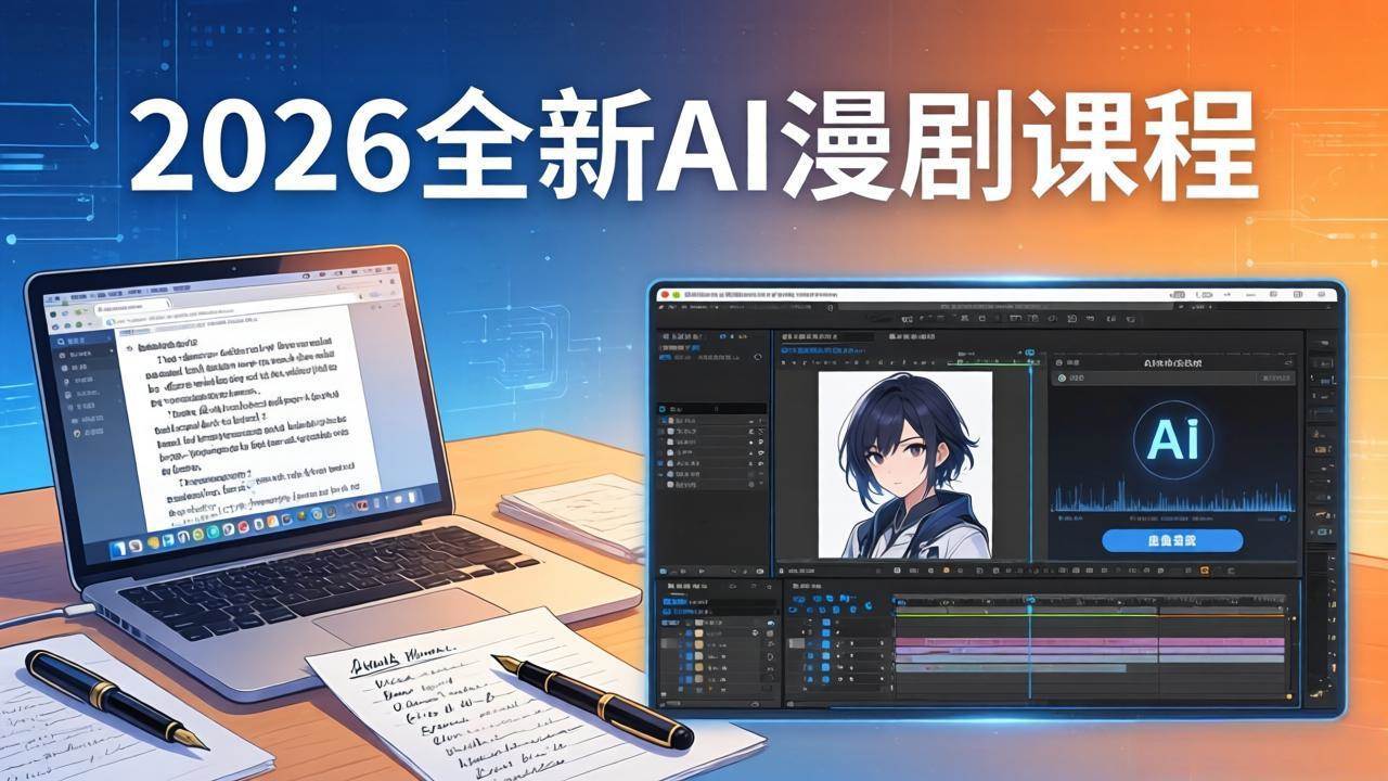 （17893期）2026全新AI漫剧课程：覆盖创作全链路，教你写作分镜剪辑配音一站式打造漫剧作品-八方网创