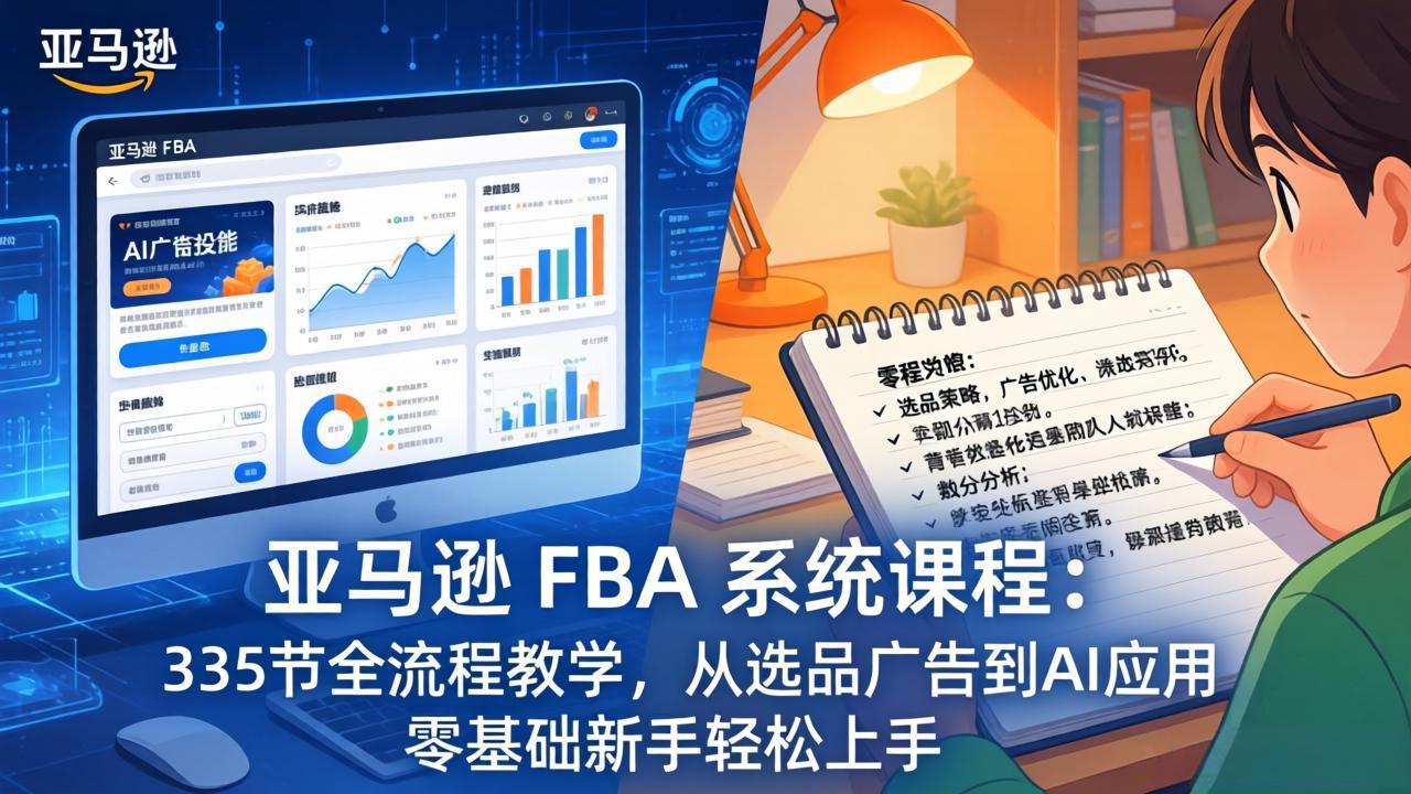 亚马逊 FBA 系统课程(更新26年3月-八方网创