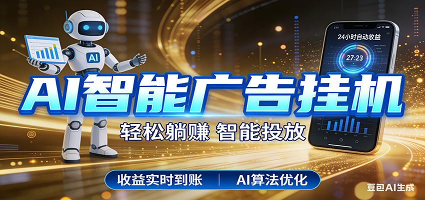 智能广告挂机新时代,利用碎片化时间实现稳定被动收益,AI帮你持续盈利-八方网创