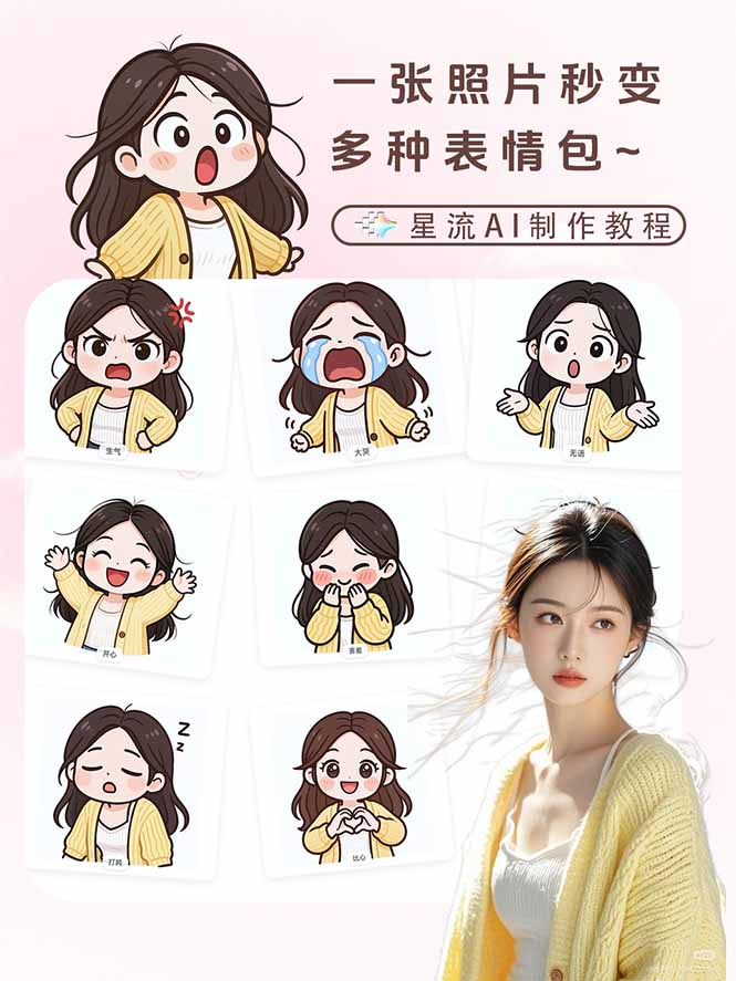 一张照片秒变N种专属表情包，三步搞定可爱搞怪治愈风，从此斗图聊天不再到处存别人图-八方网创