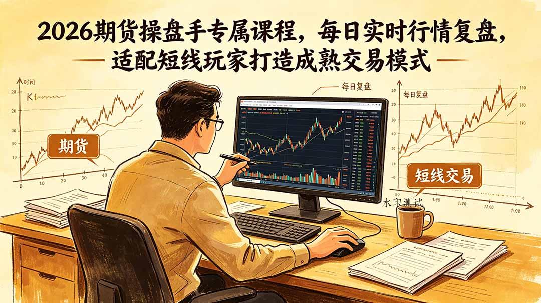 2026期货操盘手专属课程-更新6月,每日实时行情复盘,适配短线玩家打造成熟交易模式 2026期货操盘手专属课程-更新6月,每日实时行情复盘,适配短线玩家打造成熟交易模式