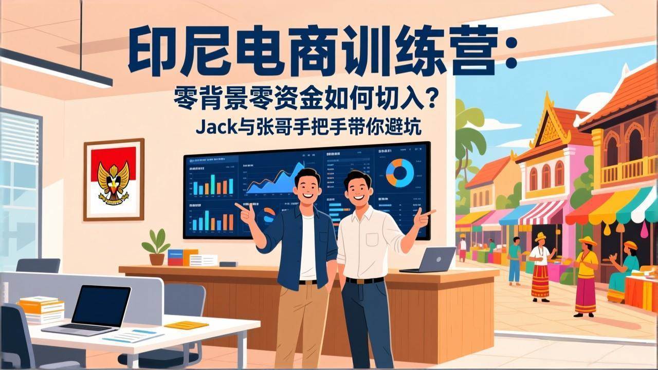 (17533期)印尼电商训练营:零背景零资金如何切入?Jack与张哥手把手带你避坑-八方网创
