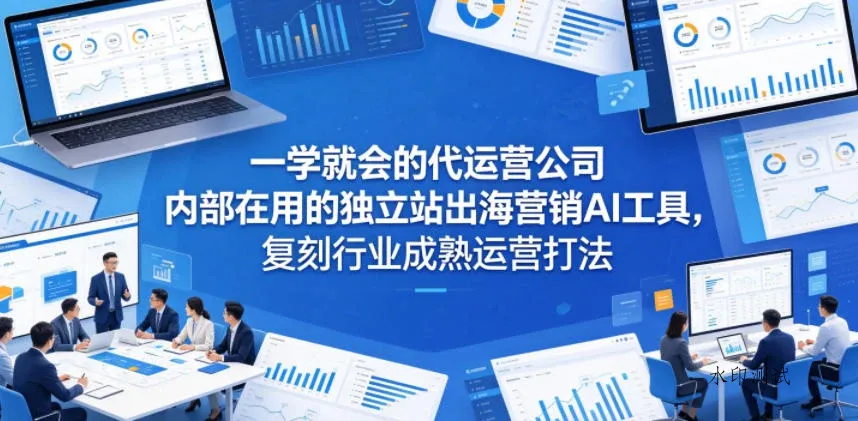 【精】一学就会的代运营公司内部在用的独立站出海营销AI工具，复刻行业成熟运营打法-八方网创