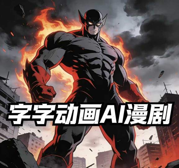 字字动画AI漫剧2026年第1期系统课程，小白看完就能学会实操的漫剧课，单人月收1-3W-八方网创