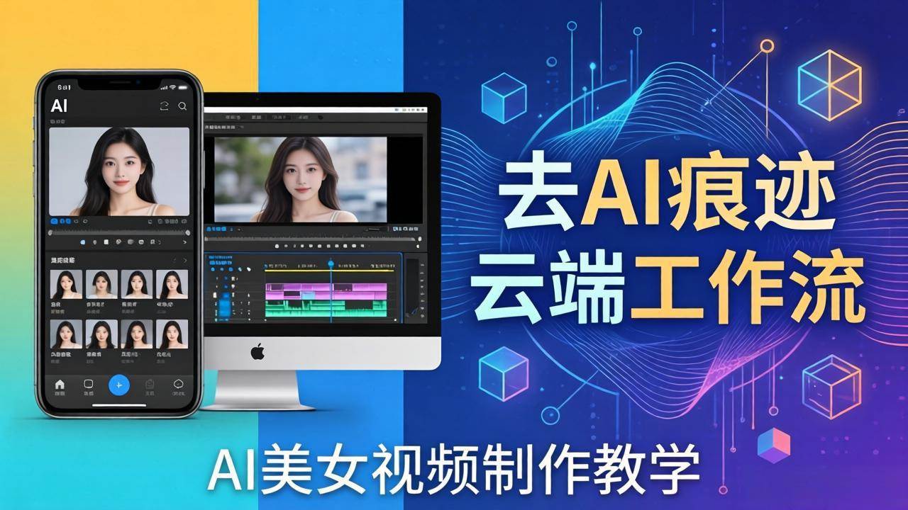 （17928期）AI美女视频制作教学：去AI痕迹，云端工作流出图，手机电脑均可，不需要配置-八方网创
