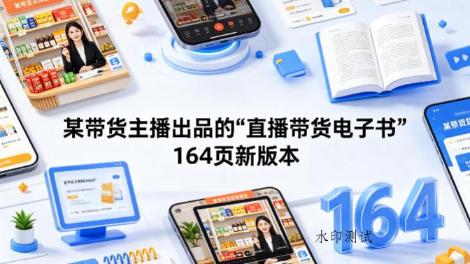 某带货主播出品的《直播带货电子书》164页新版本-八方网创