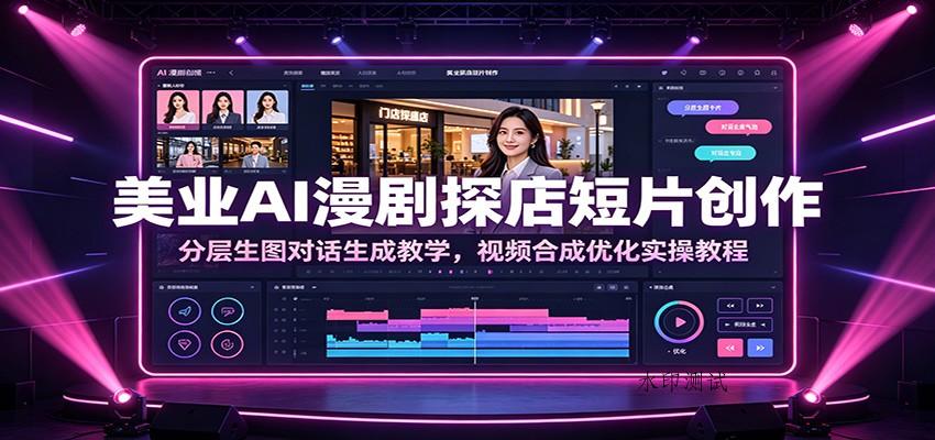 美业AI漫剧探店短片创作:分层生图对话生成教学,视频合成优化实操教程 美业AI漫剧探店短片创作:分层生图对话生成教学,视频合成优化实操教程