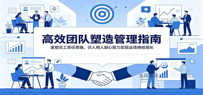 高效团队塑造管理指南：重塑员工责任思维，识人用人凝心聚力实现业绩持续增长-八方网创