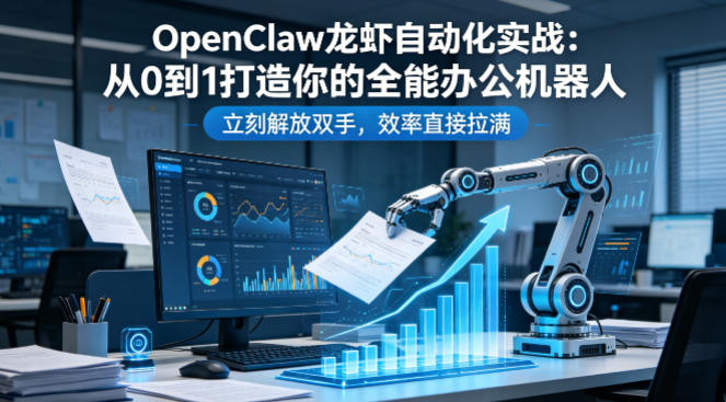 OpenClaw龙虾自动化实战：从0到1打造你的全能办公机器人，立刻解放双手，效率直接拉满-八方网创