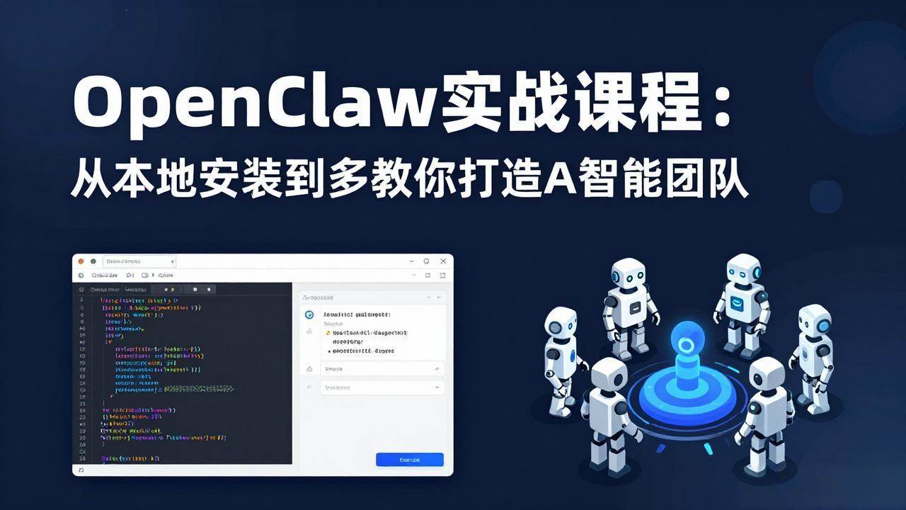 (17883期)OpenClaw实战课程:从本地安装到多Agent协同,手把手教你打造AI智能团队-八方网创