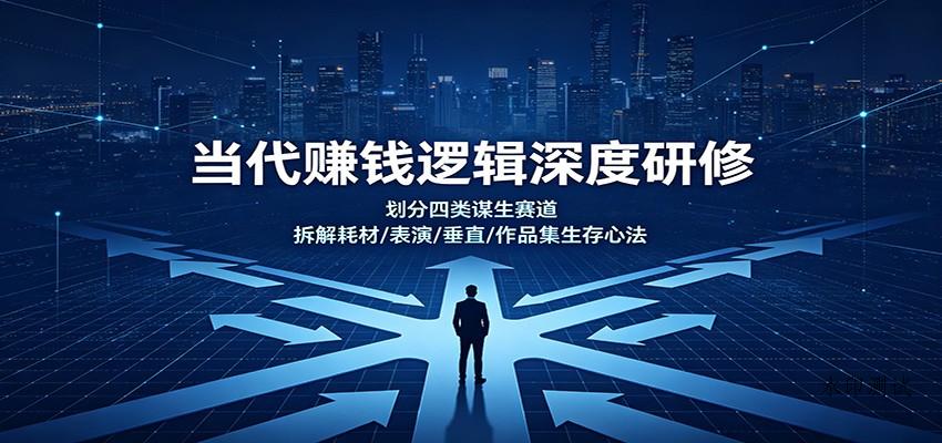当代赚钱逻辑深度研修:划分四类谋生赛道,拆解耗材/表演/垂直/作品集生存心法 当代赚钱逻辑深度研修:划分四类谋生赛道,拆解耗材/表演/垂直/作品集生存心法