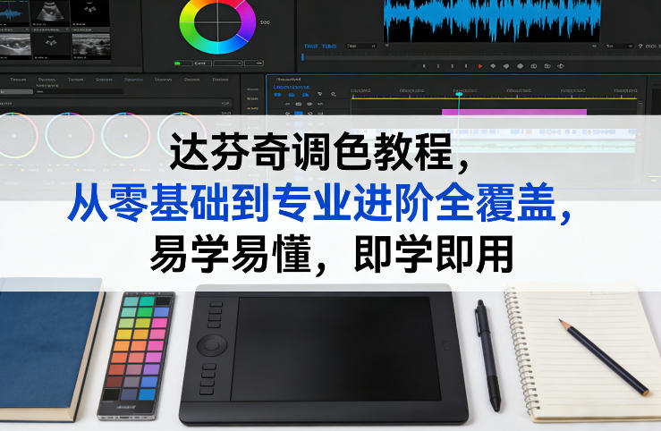达芬奇调色教程，从零基础到专业进阶全覆盖，易学易懂，即学即用-八方网创