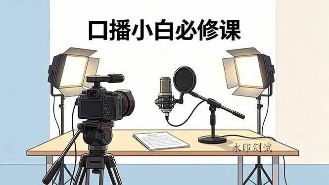 口播小白必修课：录像收音灯光设备+脚本撰写，搭专业级录制场景-八方网创